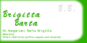 brigitta barta business card